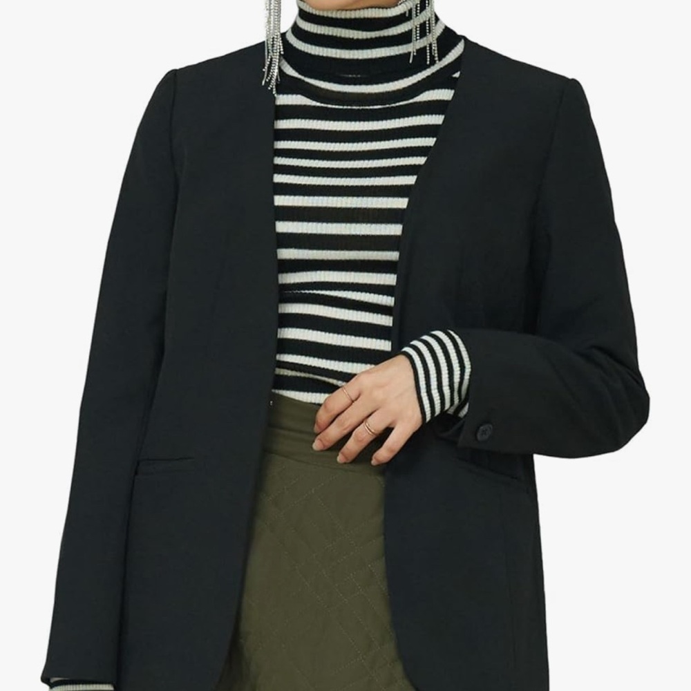 Jetset Collarless Blazer sz Medium